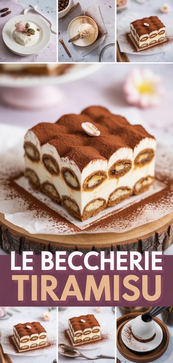 A photo of Original And Authentic Tiramisu Recipe (from Le Beccherie In Treviso