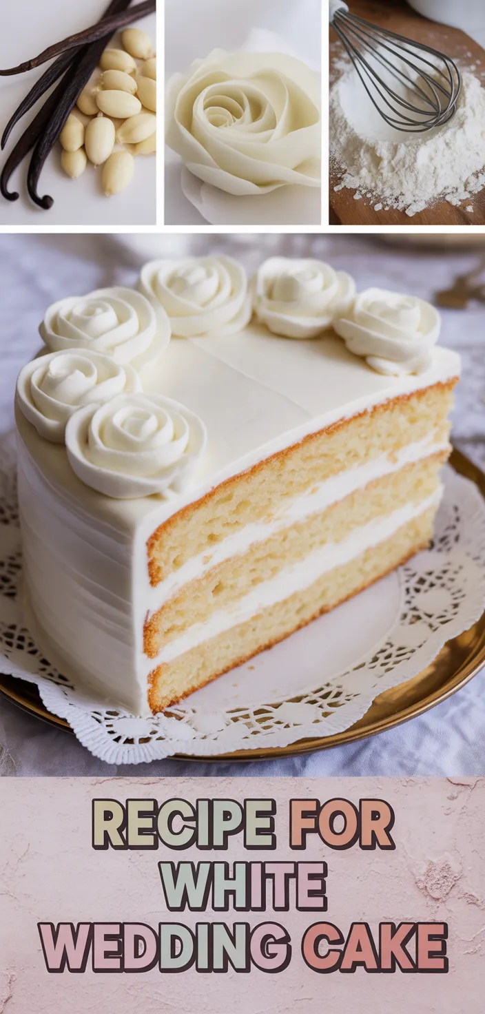 A photo of Recipe For White Wedding Cake