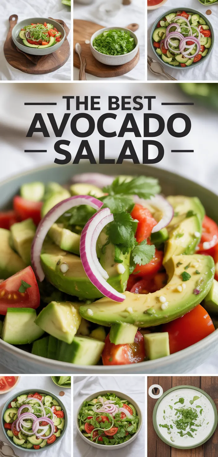A photo of The BEST Avocado Salad Recipe