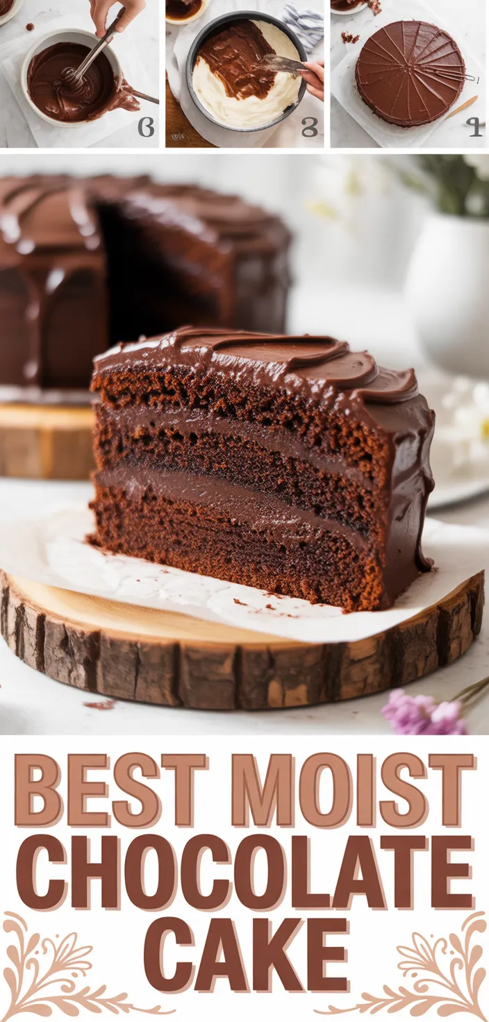 A photo of The BEST Moist Chocolate Cake Recipe!