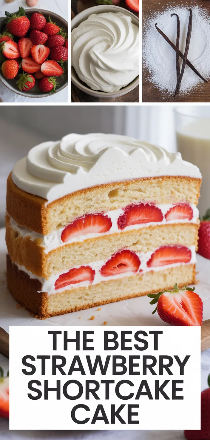 A photo of The Best Strawberry Shortcake Cake Recipe