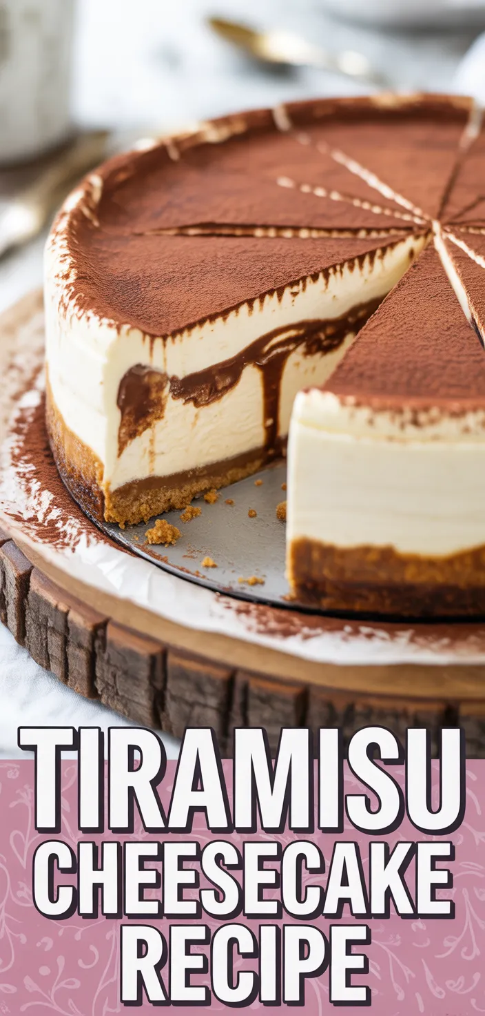 A photo of Tiramisu Cheesecake Recipe