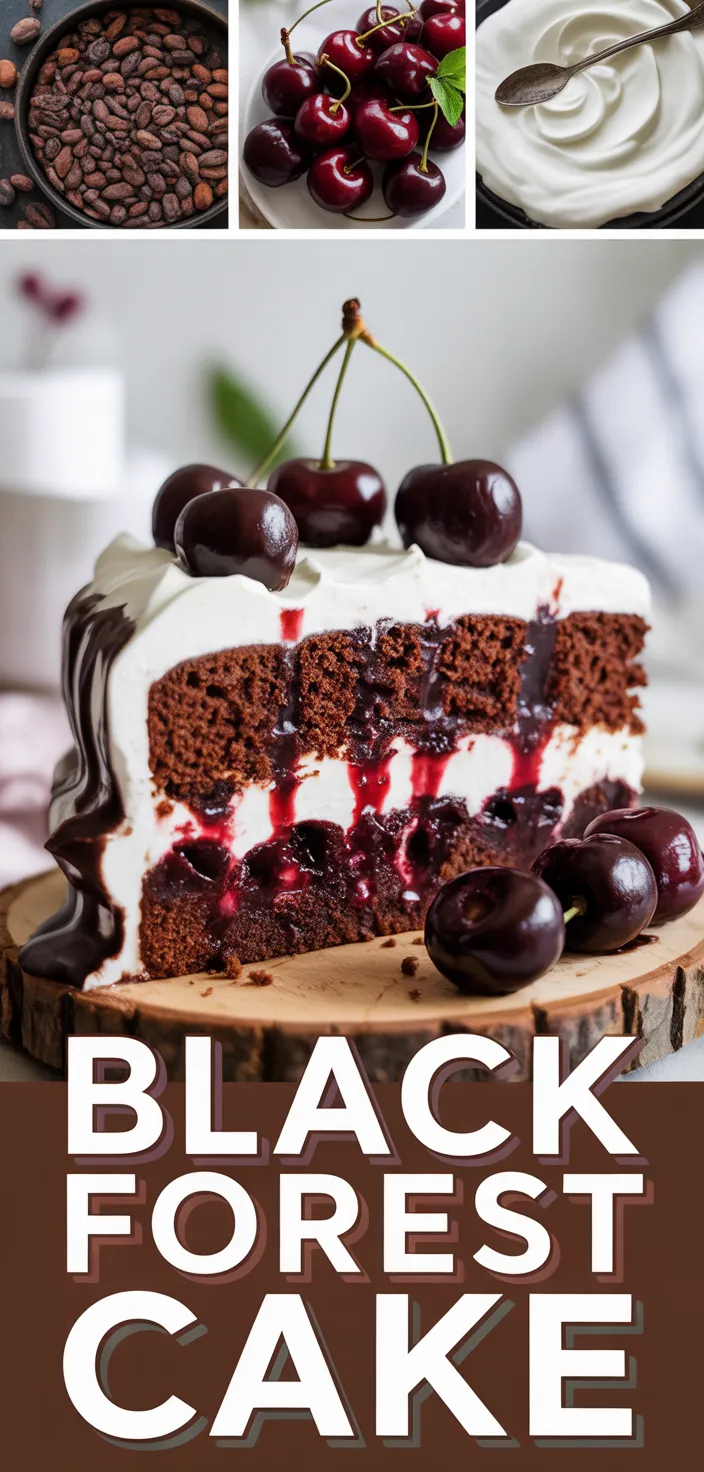 A photo of Traditional German Black Forest Cake Recipe