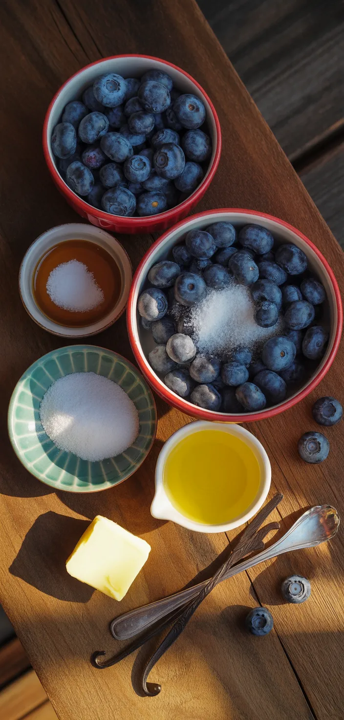 Ingredients photo for Easy Homemade Blueberry Sauce Recipe!