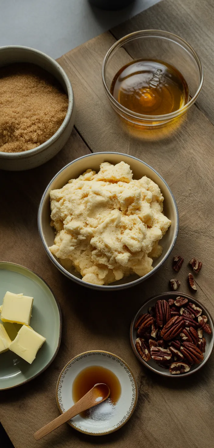 Ingredients photo for Pecan Pie Dump Cake Recipe