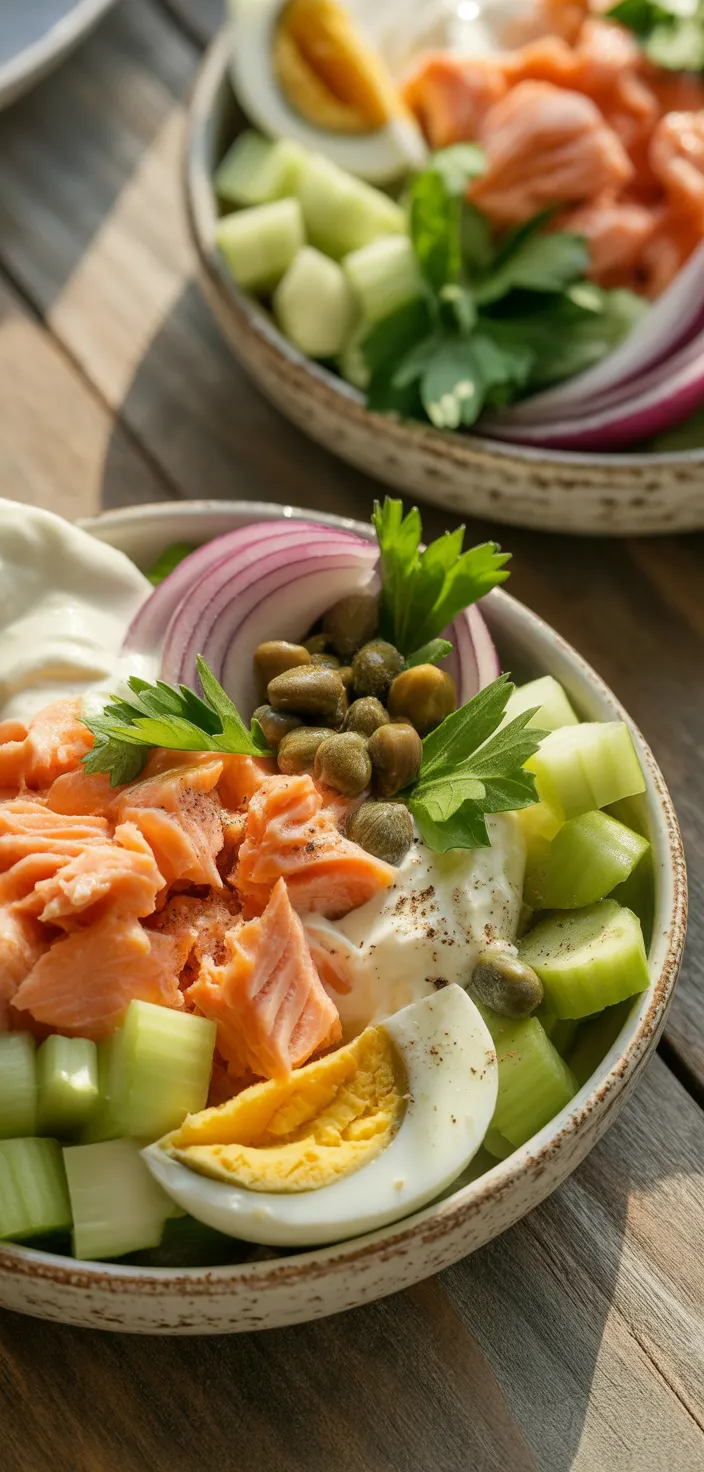 Ingredients photo for Salmon Salad Recipe