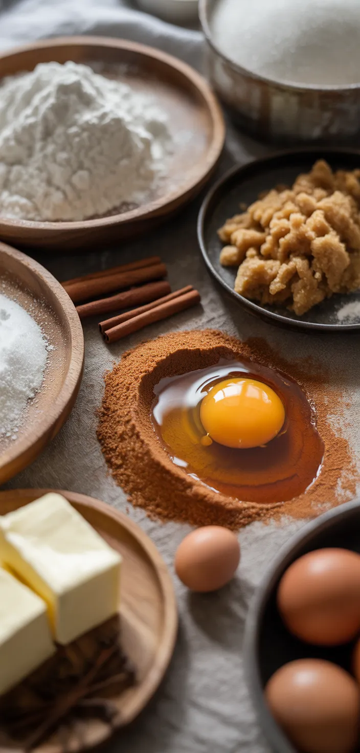 Ingredients photo for Soft & Chewy Molasses Cookies Recipe