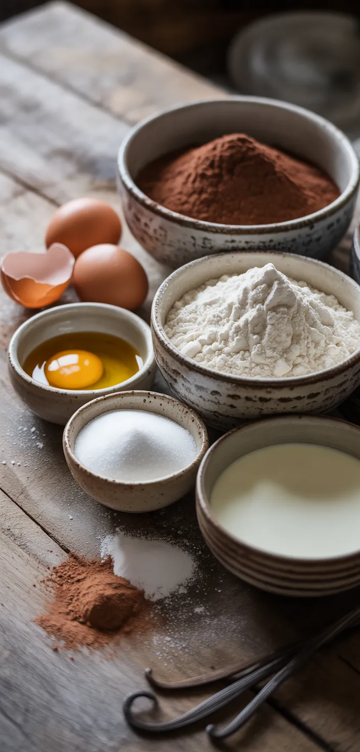 Ingredients photo for The BEST Moist Chocolate Cake Recipe!