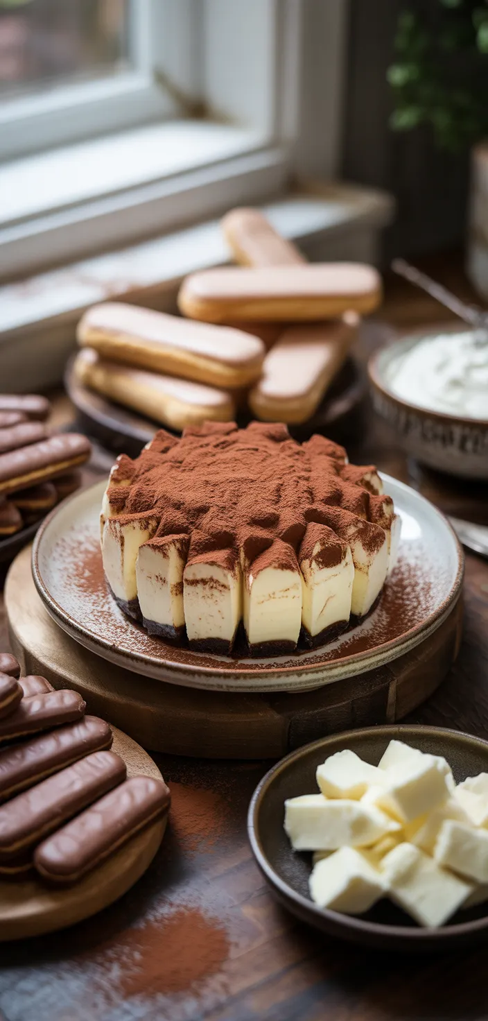 Ingredients photo for Tiramisu Cheesecake Recipe