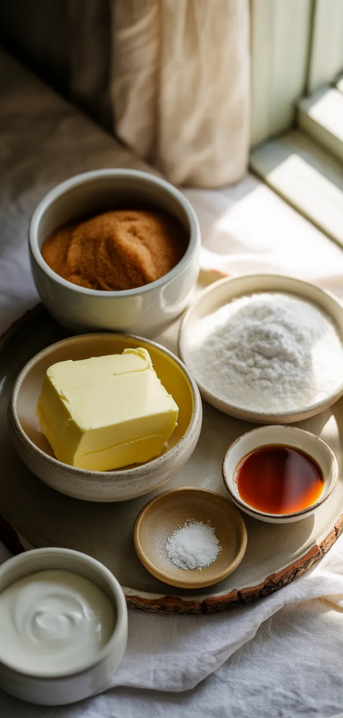 Ingredients photo for Cinnamon Brown Sugar Frosting Recipe