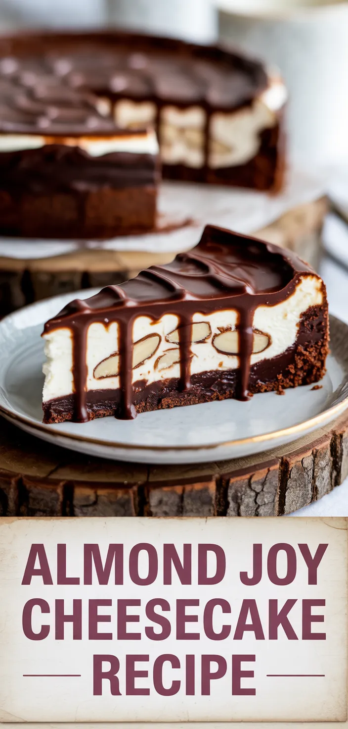 A photo of Almond Joy Cheesecake Recipe