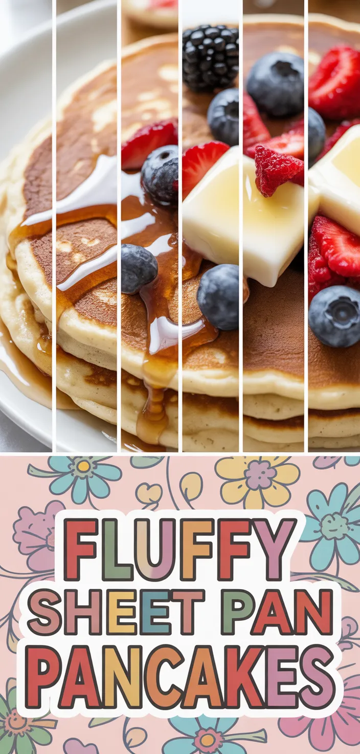 A photo of Fluffy Sheet Pan Pancakes Recipe