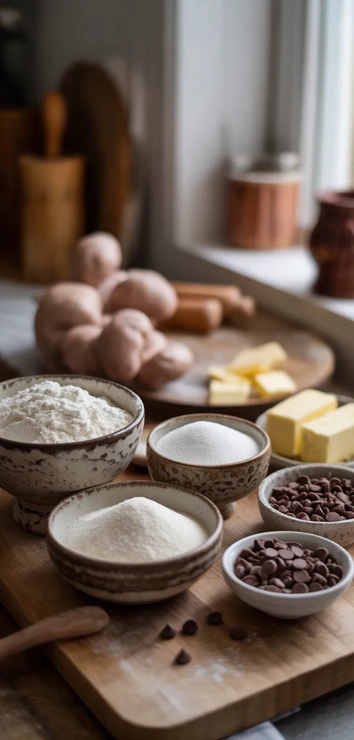 Ingredients photo for Copycat Great American Chocolate Chip Cookie Cake Recipe