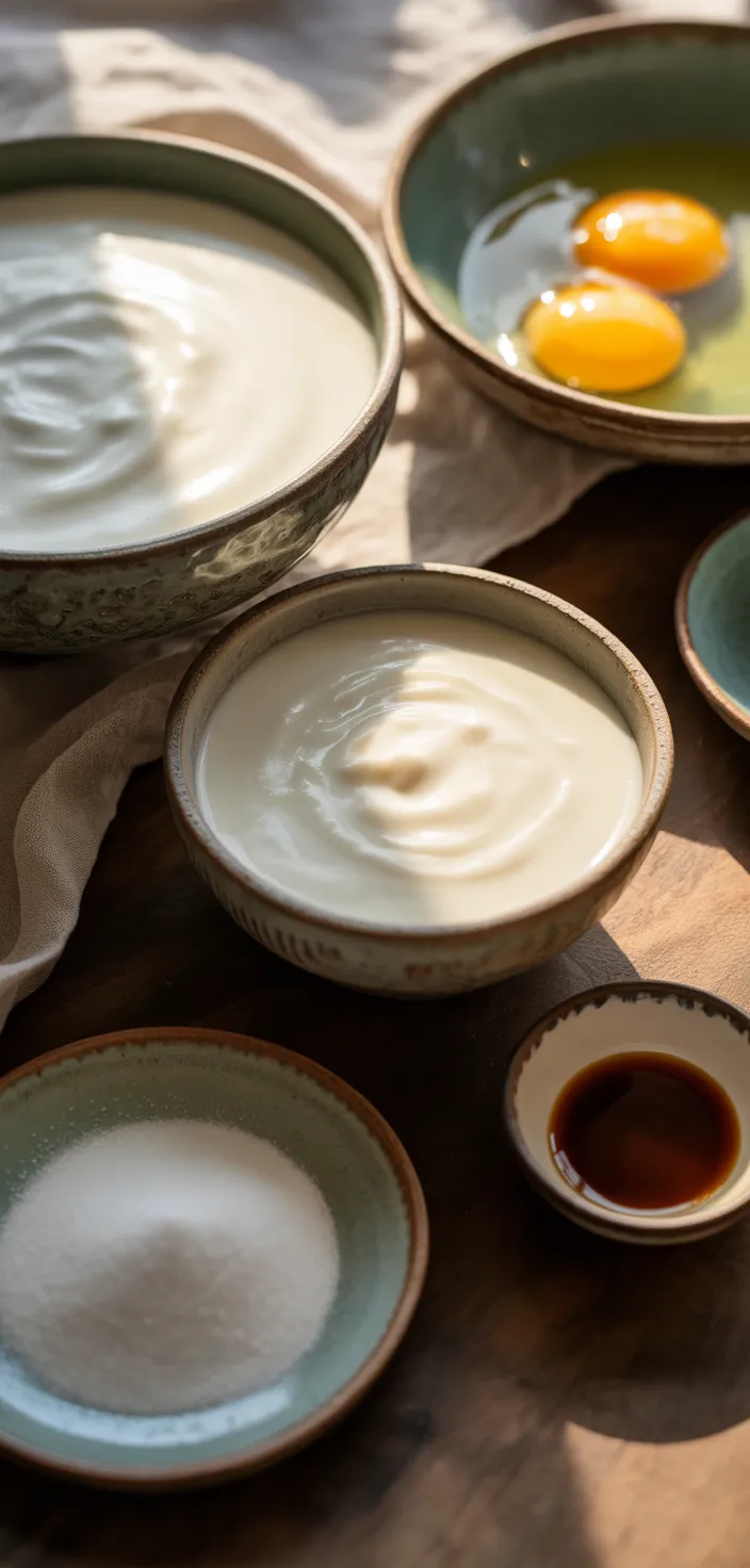 Ingredients photo for Coconut Milk Custard Recipe