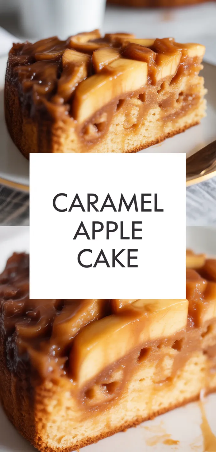 A photo of Caramel Apple Upside Down Cake Is The PERFECT Fall Dessert Recipe