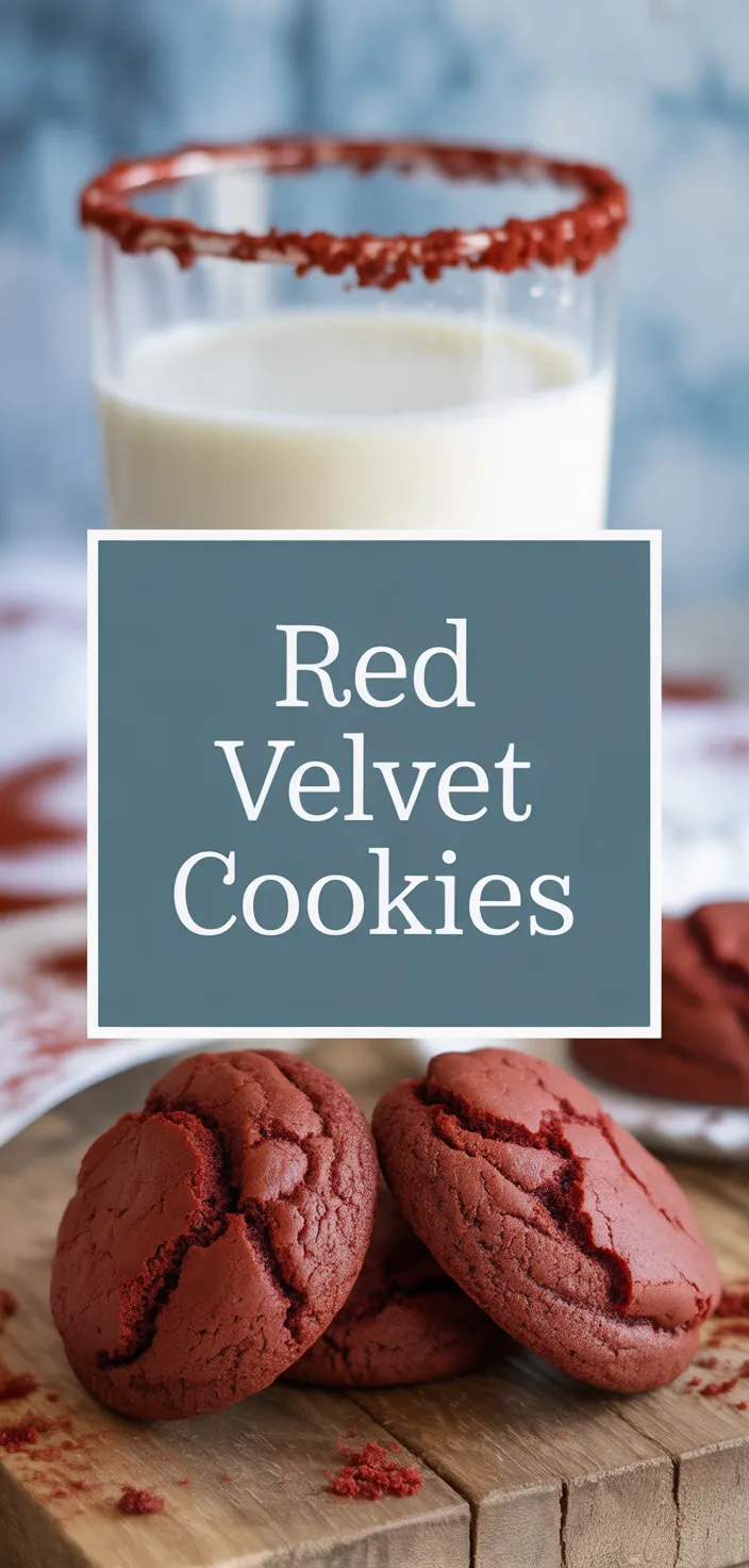 A photo of Easy Crumbl Red Velvet Cupcake Cookies Recipe
