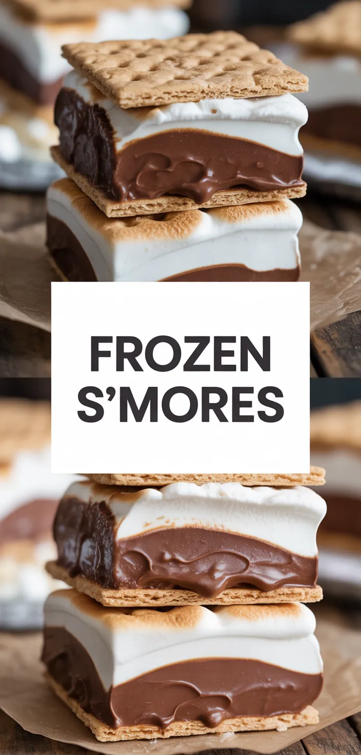A photo of Frozen S'mores Recipe