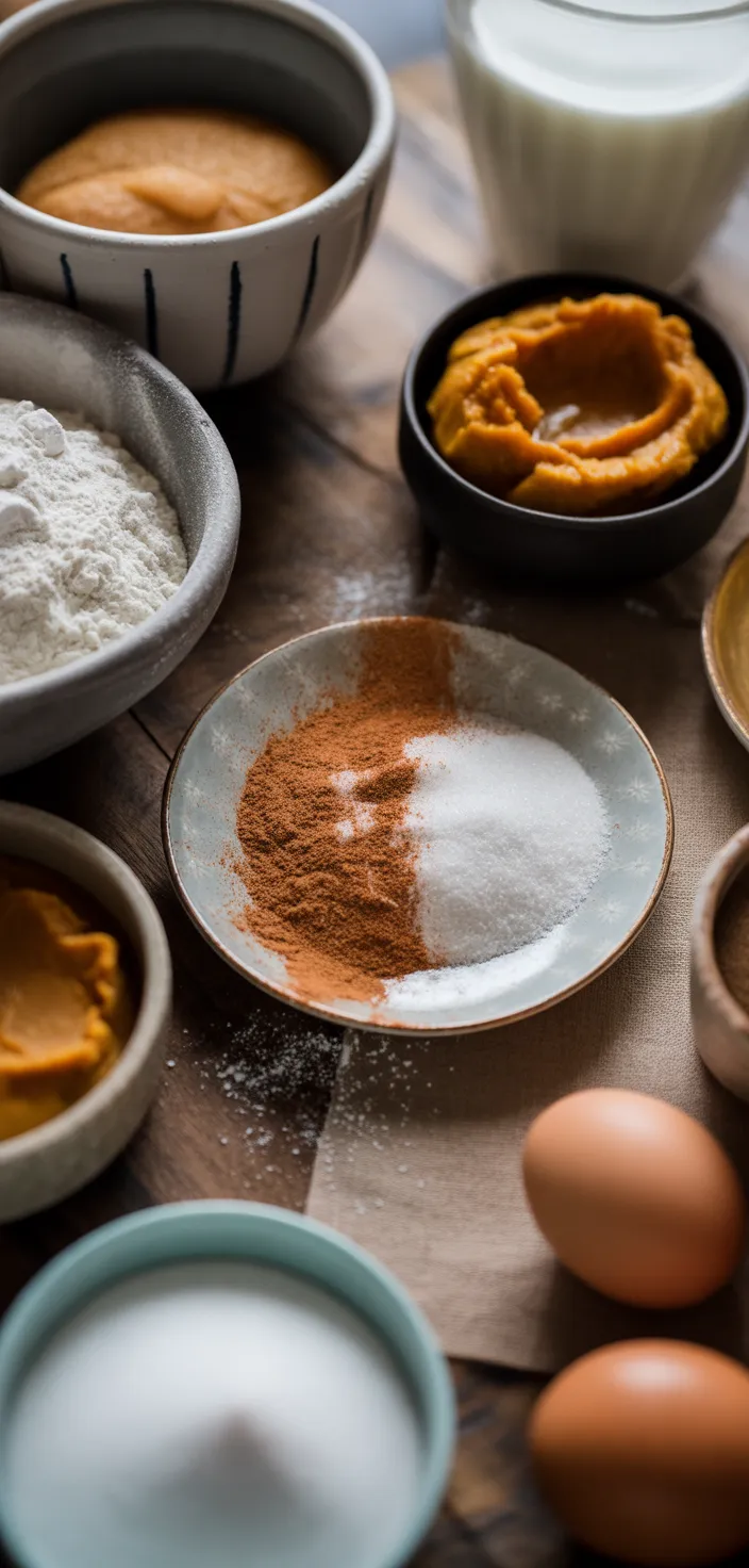 Ingredients photo for Pumpkin Spice Muffins Recipe