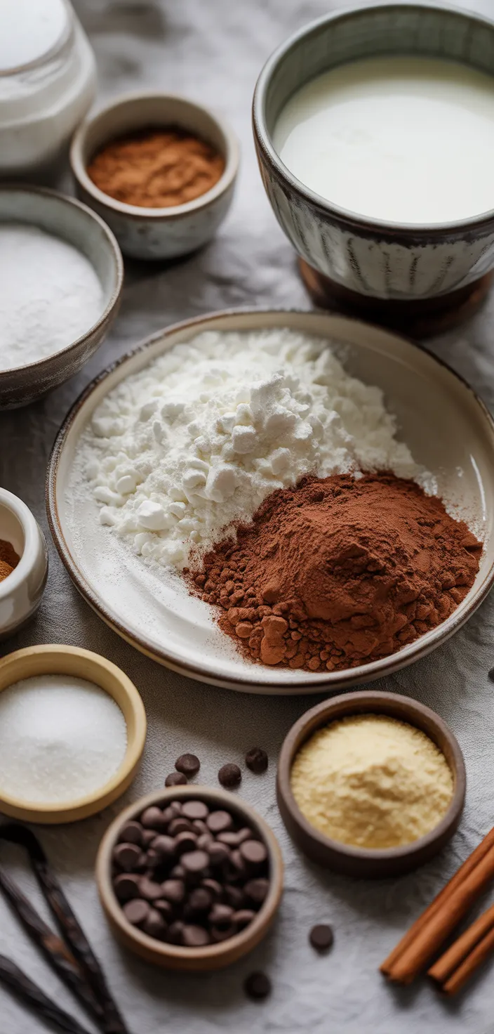 Ingredients photo for Sweet Sips: Homemade Hot Chocolate Journey Recipe