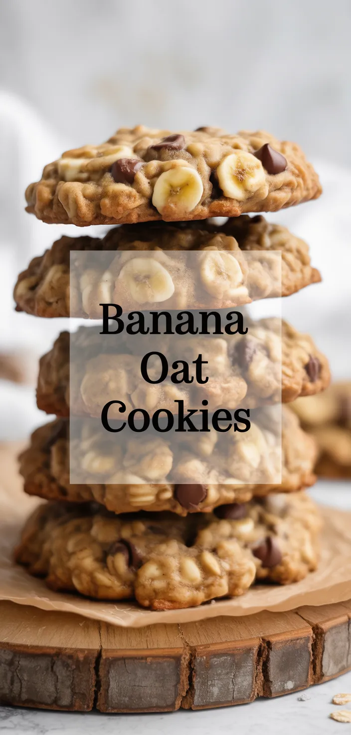 A photo of Banana Oat Cookies Recipe
