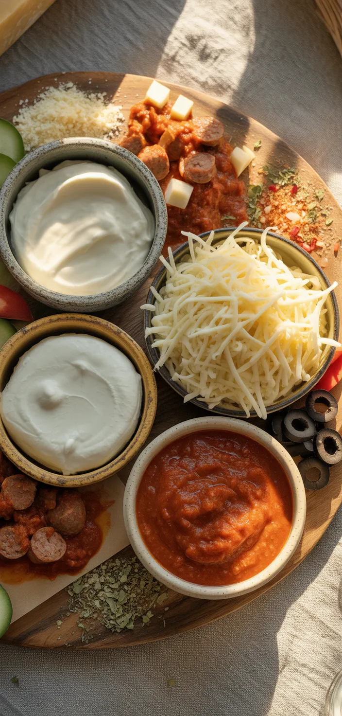 Ingredients photo for BEST Pizza Dip Recipe