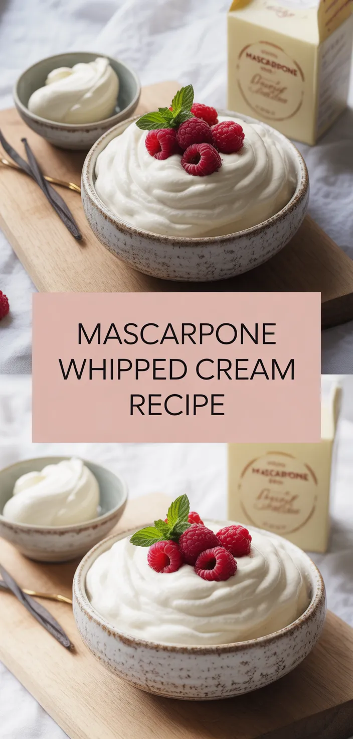 A photo of Mascarpone Whipped Cream Recipe