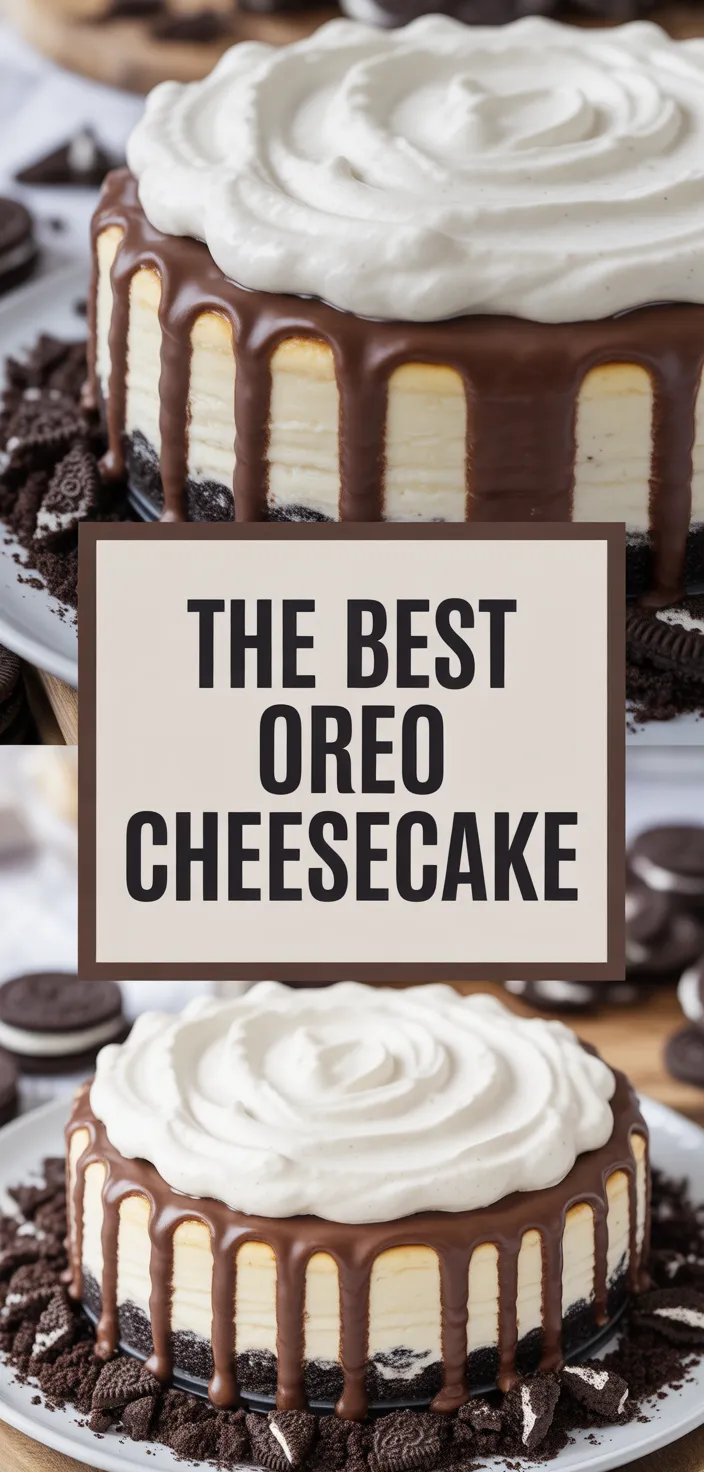 A photo of The BEST Oreo Cheesecake Recipe