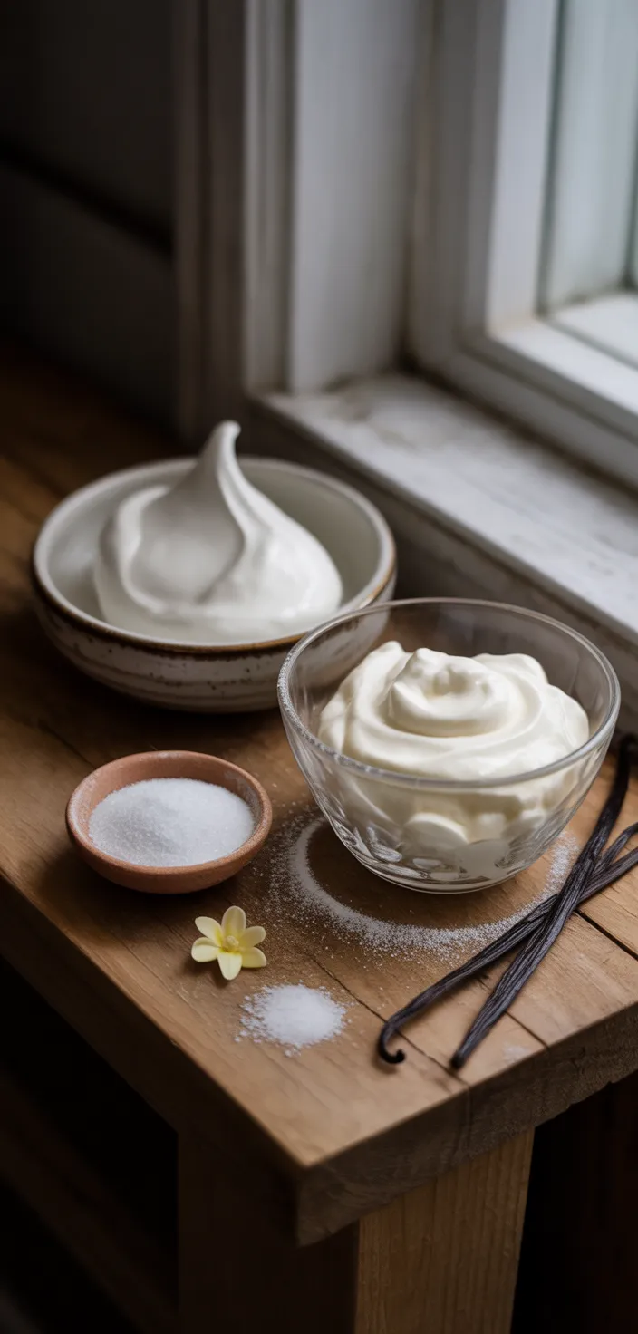 Ingredients photo for Mascarpone Whipped Cream Recipe