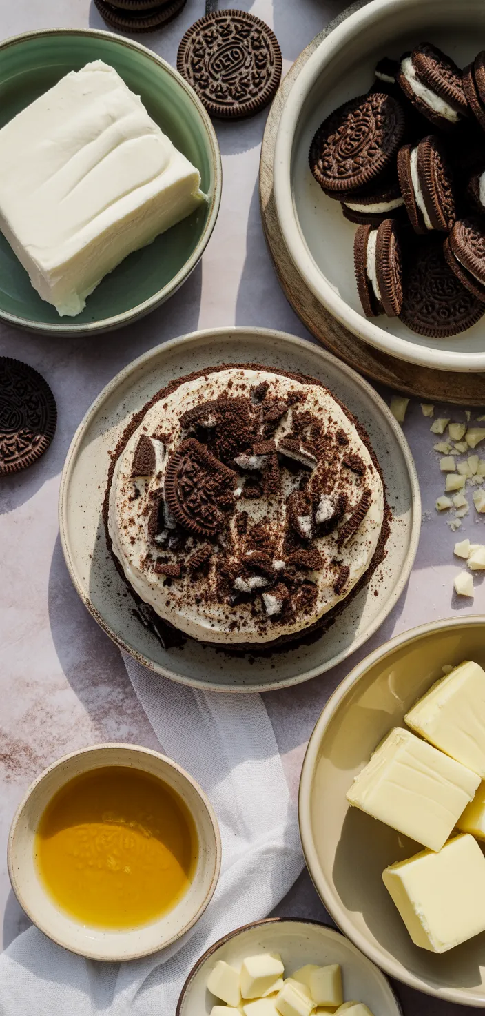 Ingredients photo for The BEST Oreo Cheesecake Recipe