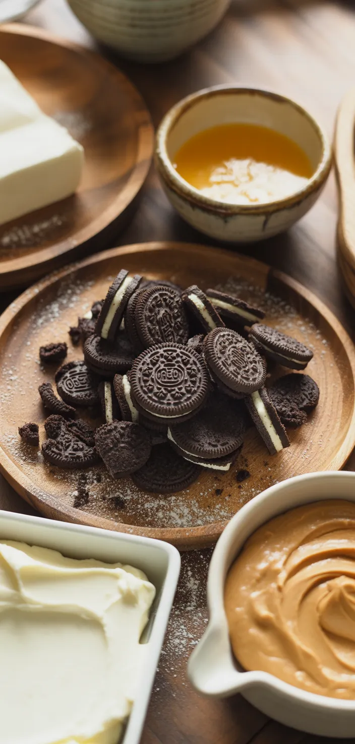 Ingredients photo for No Bake Peanut Butter Cheesecake Recipe