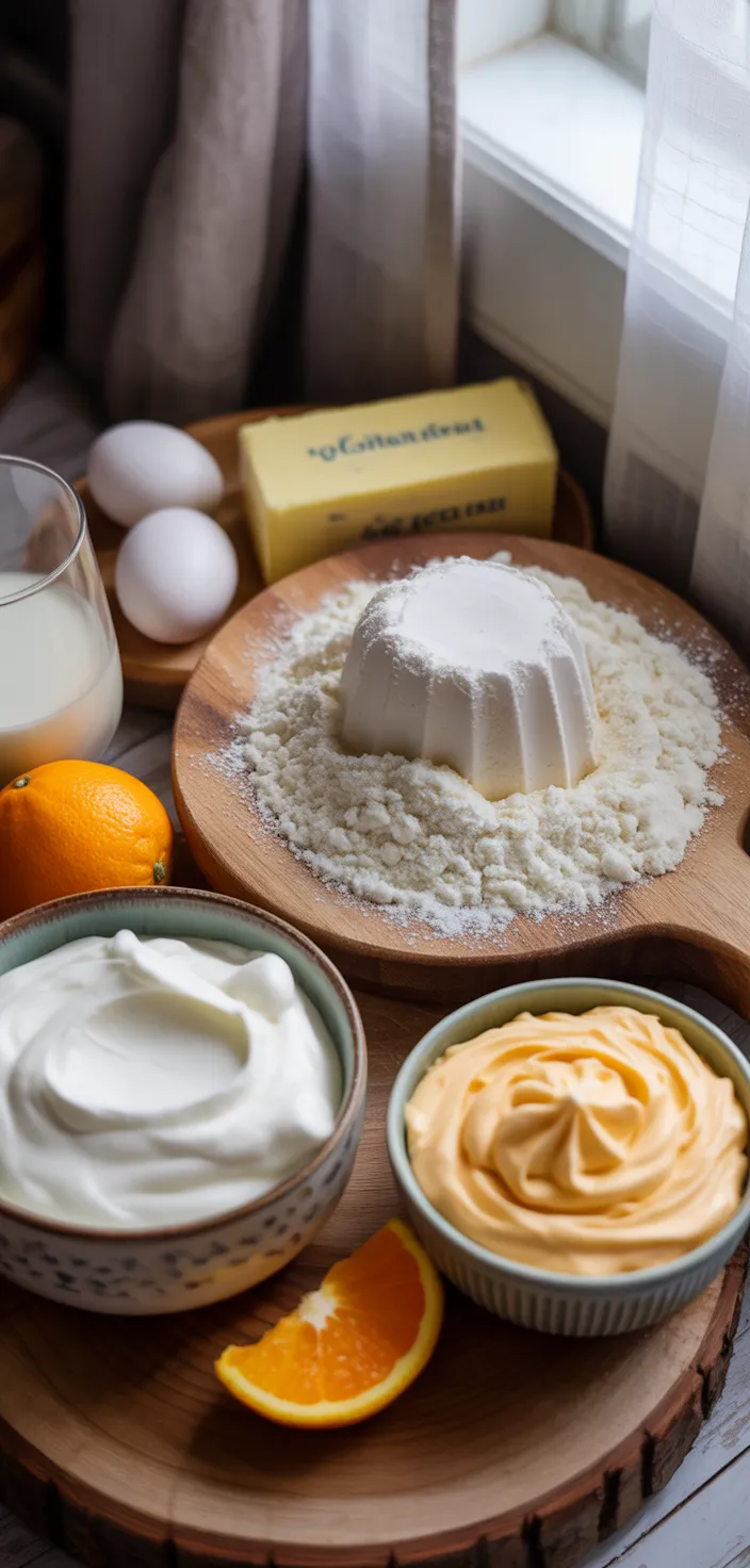 Ingredients photo for Orange Cream Cupcakes Recipe