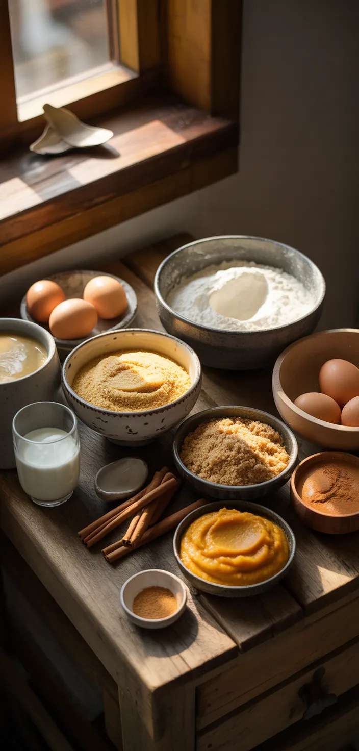 Ingredients photo for Vanilla Spiced Pumpkin Bread Recipe