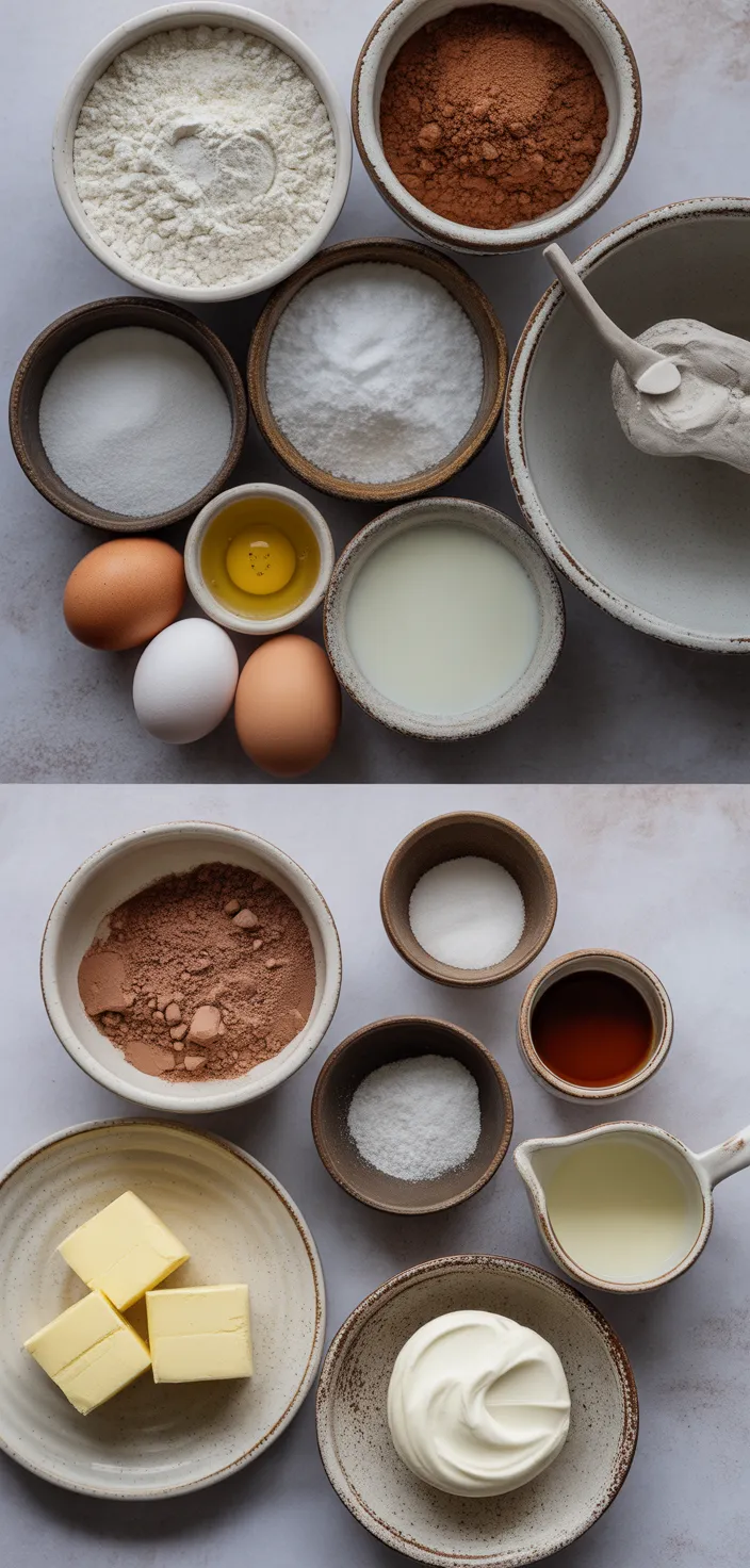 Ingredients photo for Best Chocolate Cake Recipe