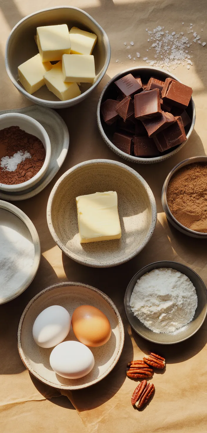 Ingredients photo for Caramel Brownie Cheesecake Recipe