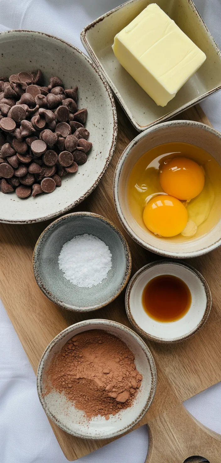 Ingredients photo for Chocolate Lava Cake Recipe