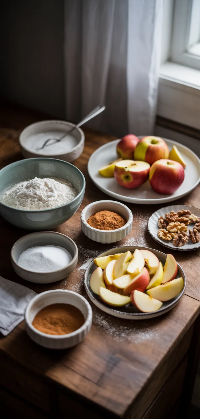 Ingredients photo for Easy Cinnamon Apple Cake For A Quick Treat Recipe