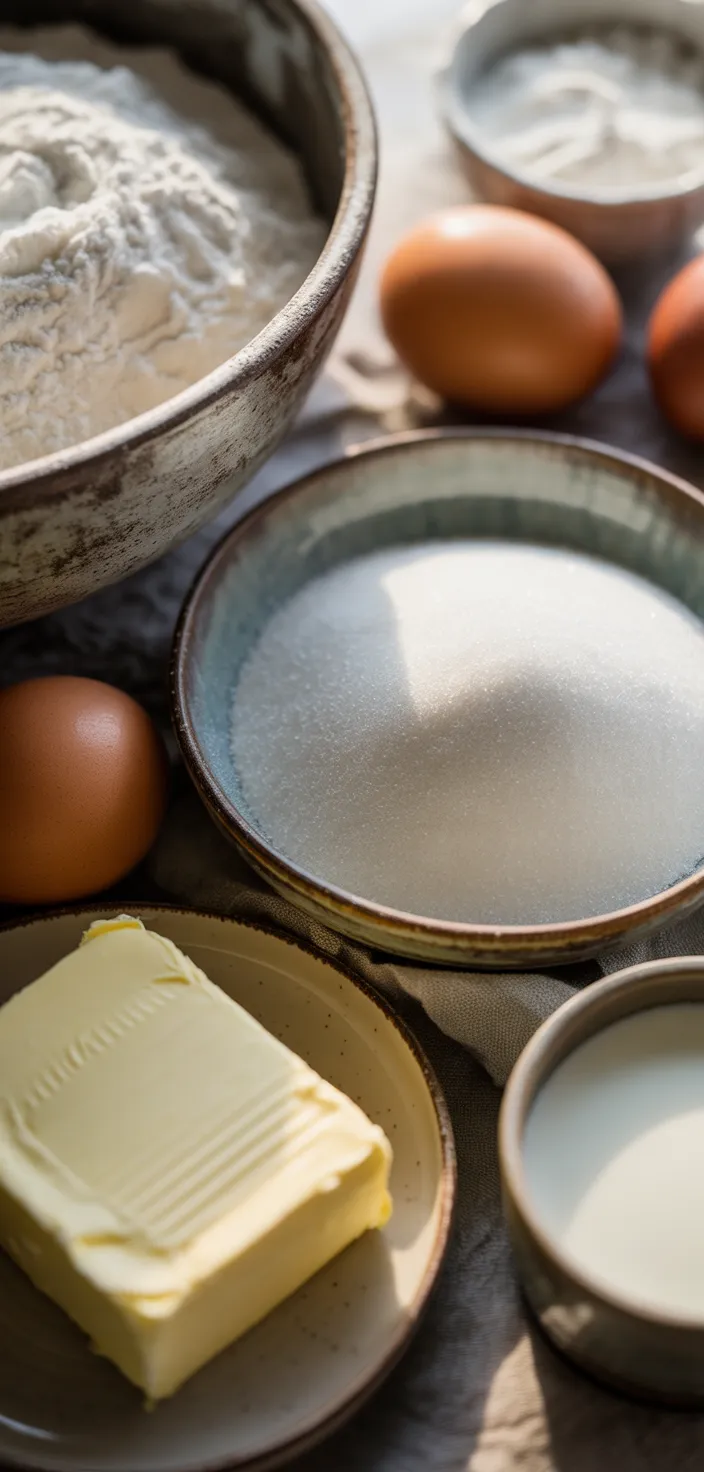 Ingredients photo for Easy Vanilla Cupcake Recipe