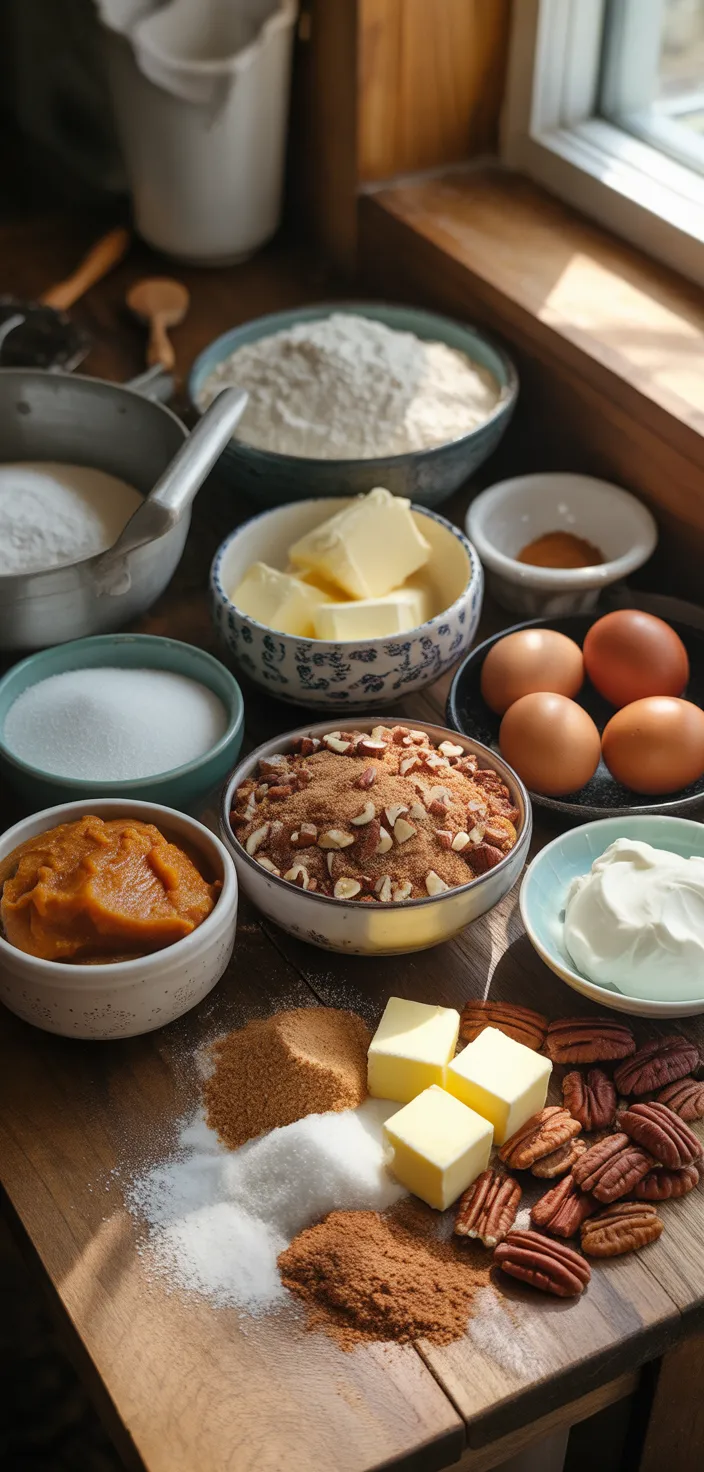 Ingredients photo for Pumpkin Coffee Cake Recipe