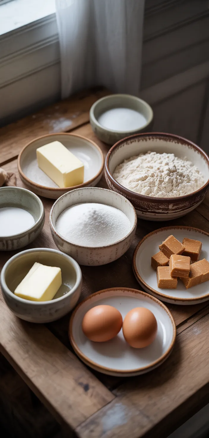 Ingredients photo for Toffee Layer Cake Recipe