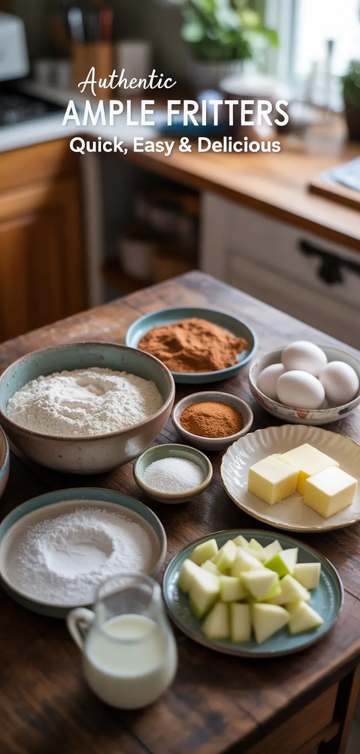 Ingredients photo for Authentic Amish Apple Fritters: Quick, Easy & Delicious Recipe