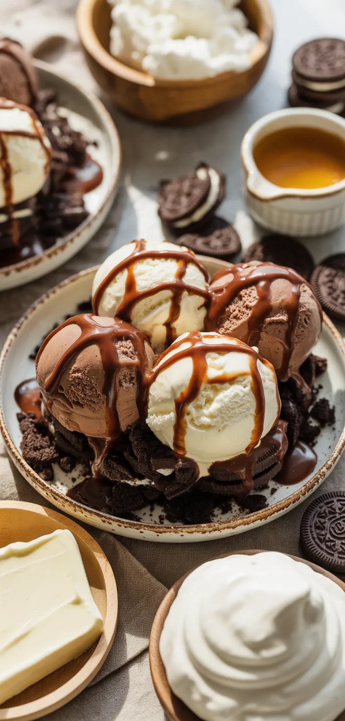 Ingredients photo for Award Winning OREO Ice Cream Cake Recipe