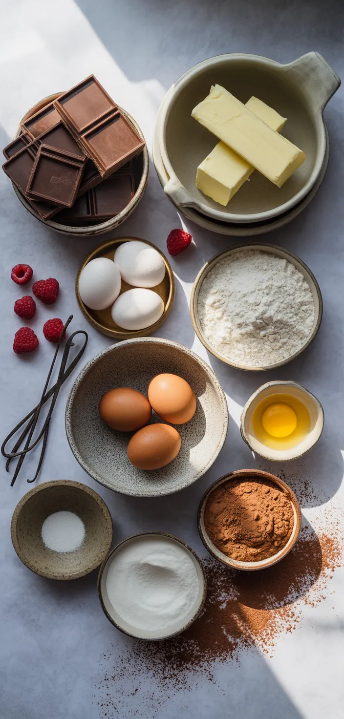 Ingredients photo for Chocolate Lava Cakes For A Crowd Recipe