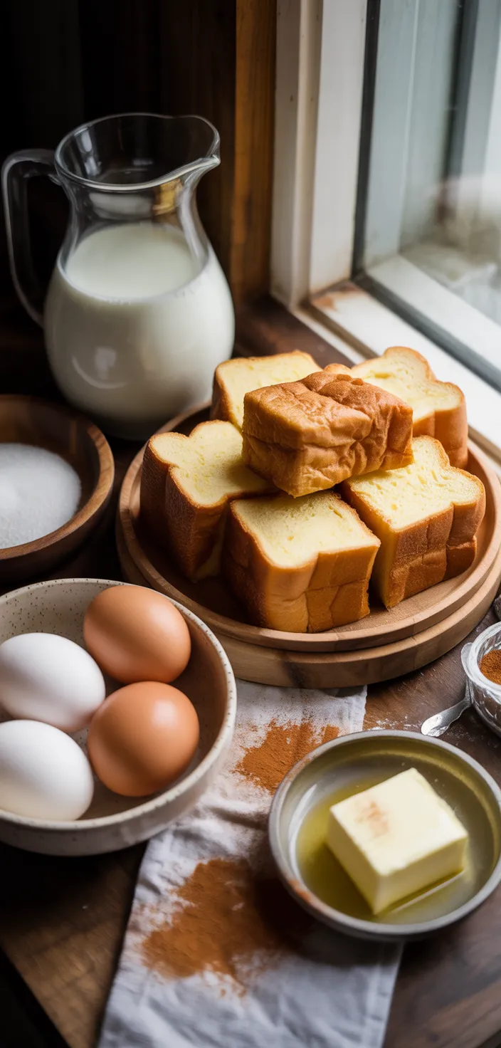 Ingredients photo for Classic French Toast Bake Recipe
