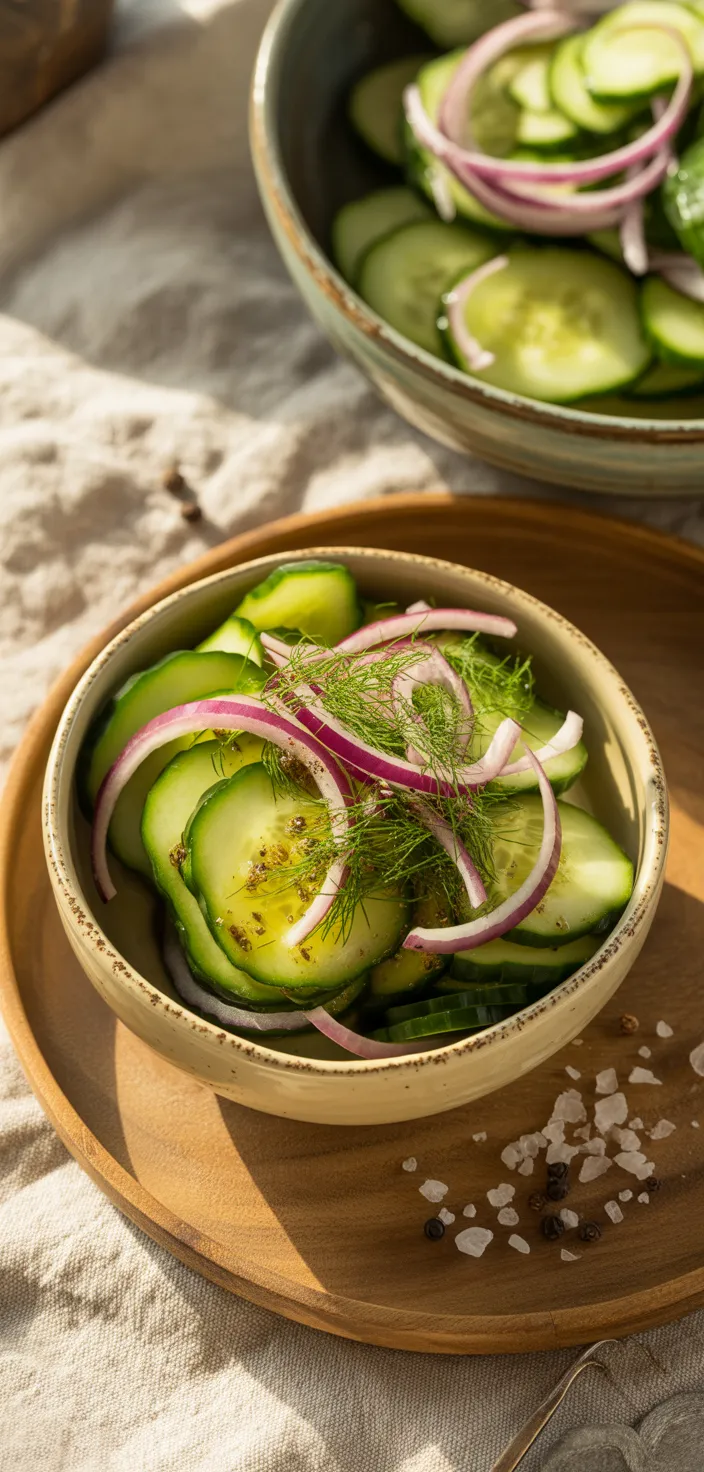 Ingredients photo for Cucumber Vinegar Salad Recipe