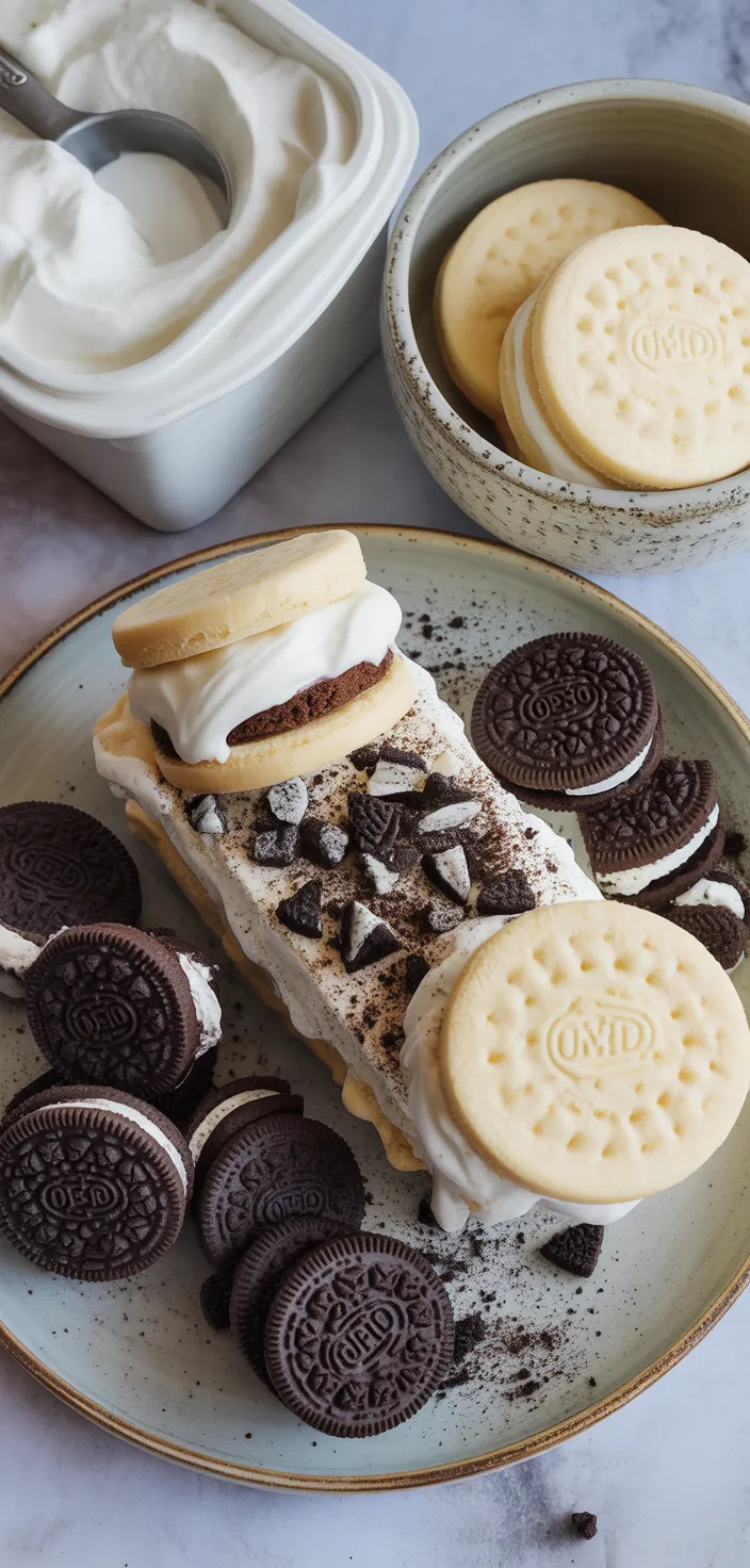Ingredients photo for Easy Ice Cream Sandwich Cake Recipe