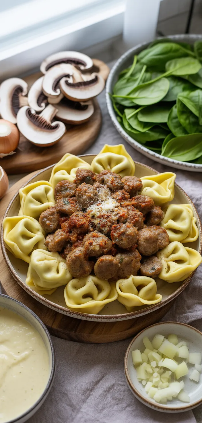 Ingredients photo for Italian Sausage Tortellini Recipe
