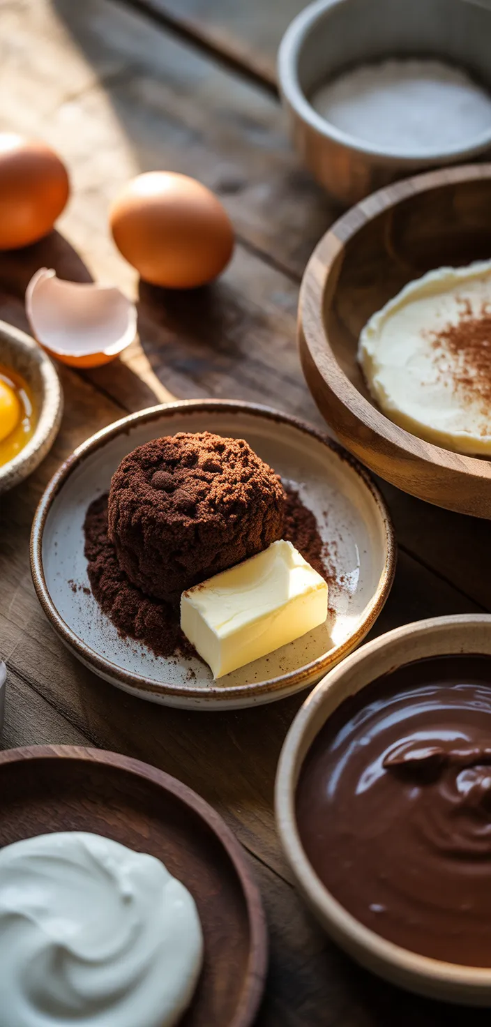Ingredients photo for Mini Chocolate Cheesecake Bites Recipe