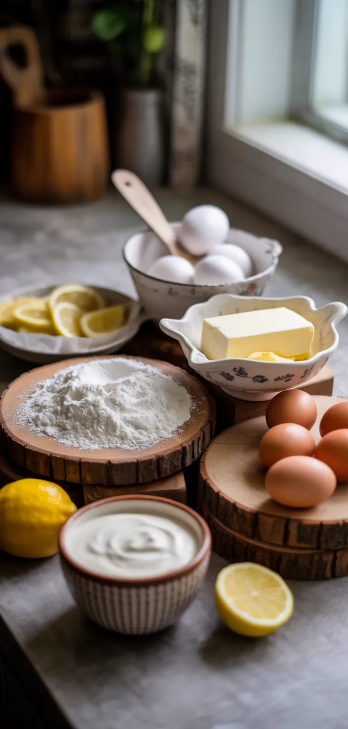 Ingredients photo for Pioneer Woman Lemon Cake To Die For – Perfect For Birthdays & Holidays! Recipe