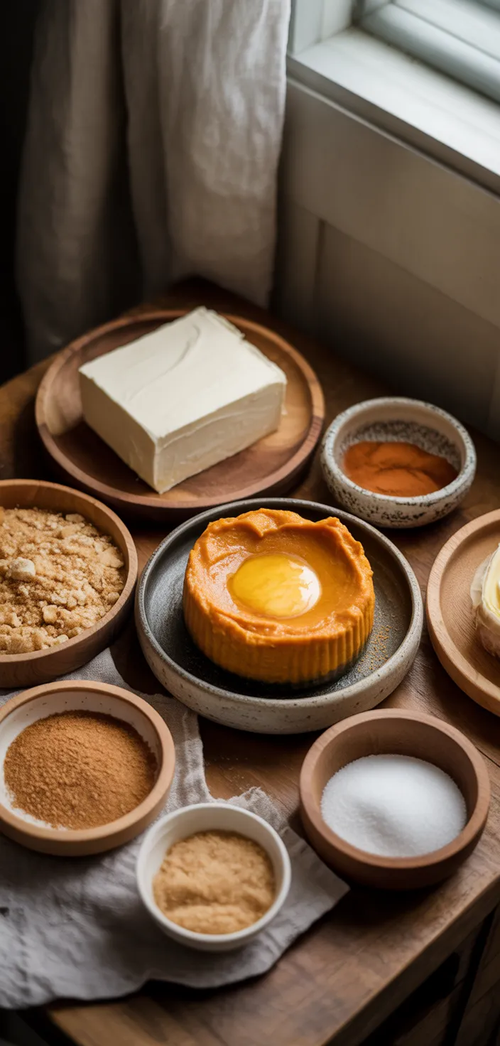 Ingredients photo for Pumpkin Cheesecake Recipe