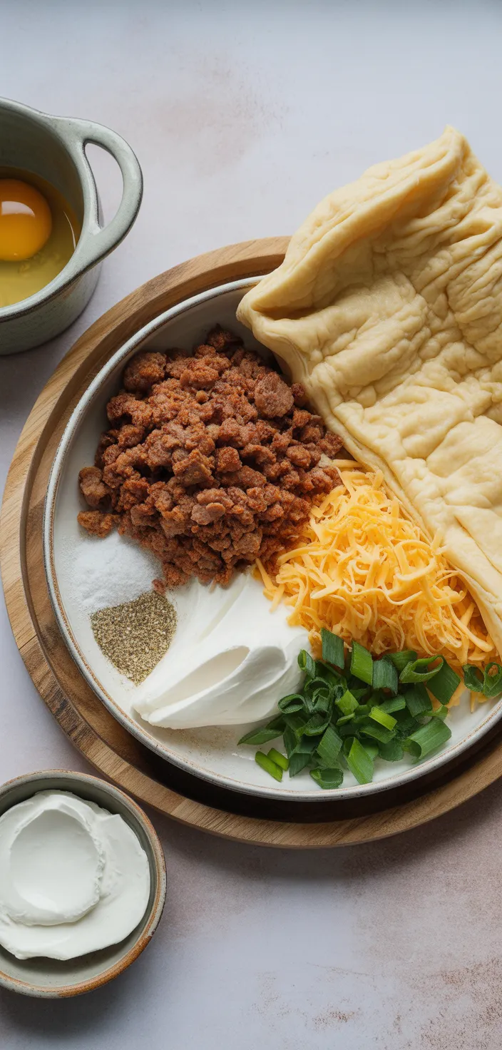 Ingredients photo for Sausage Pinwheels Recipe